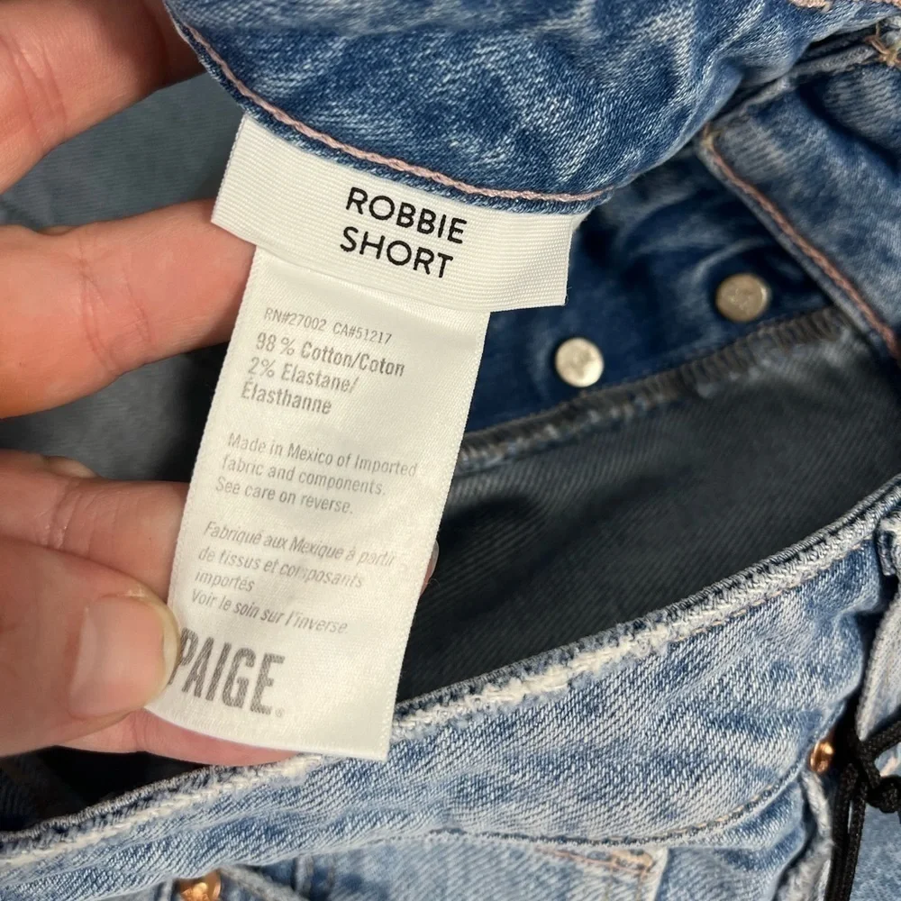NWT PAIGE Robbie High Rise Slim Bermuda Short